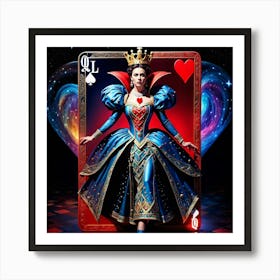 Queen Of Hearts 8 Art Print