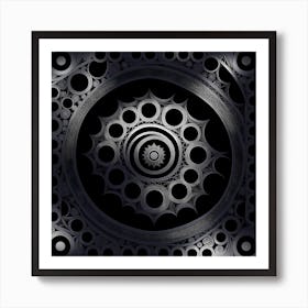 Art deco Black And White Design Art Print