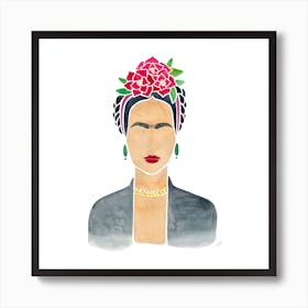 Frida Square Art Print