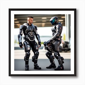 Two Men In Robot Suits 1 Poster