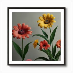 Gerberas Art Print