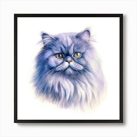 Blue Persian Cat Portrait 1 Art Print