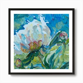 Peony Painting Art Print