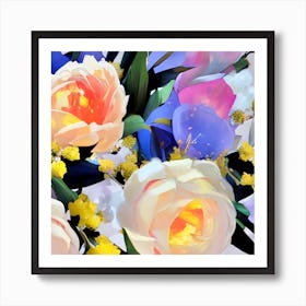 Bouquet Of Flowers Art Print