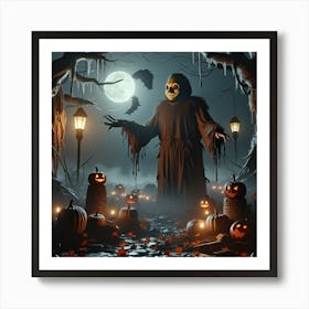 Halloween Ghost Art Print