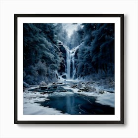 Waterfall In The Woods Art Print