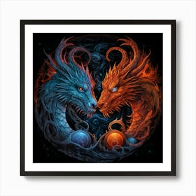 Dragons 1 Art Print