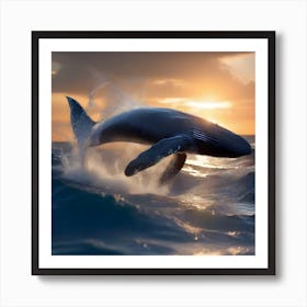 Humpback Whale Art Print