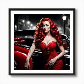 Pin Up Girl Art Print