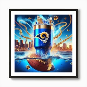 LA Rams Art Print