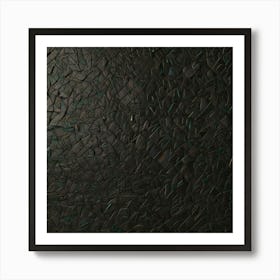 Black Mosaic Wall Art Print