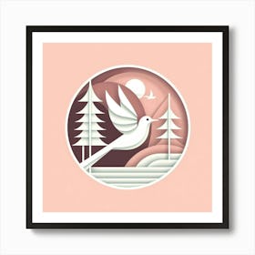 Minimalism, Bird 4 Art Print