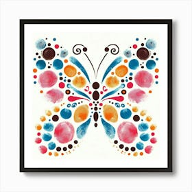 Handprint Butterfly Art 1 Art Print