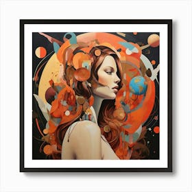 Female World Art Print Art Print