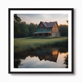 House By The Pond 14 Art Print