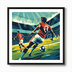 A Football Game Vector Design Illustration 1718670832 2 Art Print