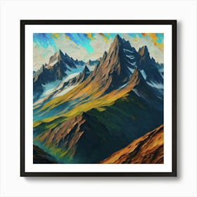 Mountain Range Art Print