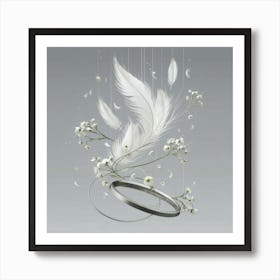Ring With Feathers Art Print