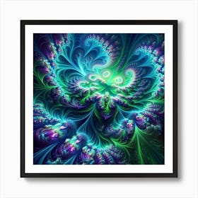 Fractal Aurora Art Print