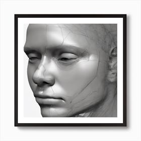 Face Of A Woman 4 Art Print