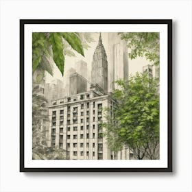 New York City Skyline Art Print