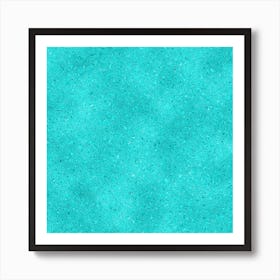 Aqua Glitter Art Print