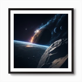 Space Painting Poster