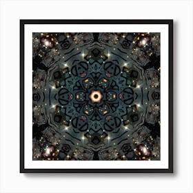 Ouija Psychedelic Mandala 1 Art Print