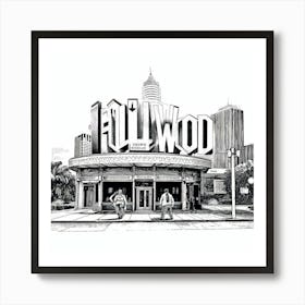 Hollywood Sign Art Print