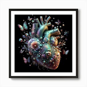 Heart Of Flowers 6 Art Print