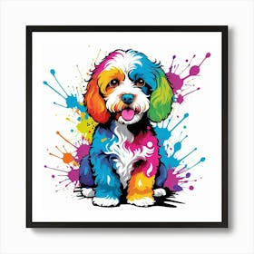 Graffiti Cockapoo Art Print