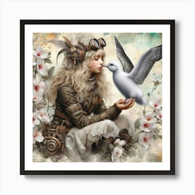 Steampunk Girl 5 Art Print