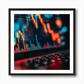 Stock Market Graph Art Print