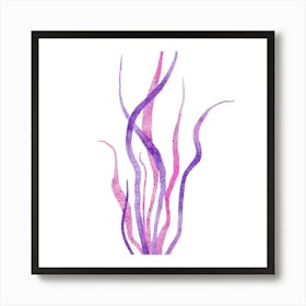 Purple Seaweed Art Print