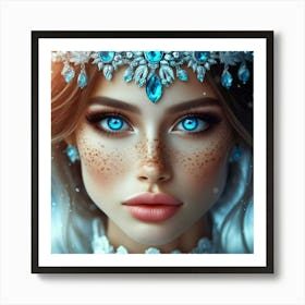 Ice queen Art Print