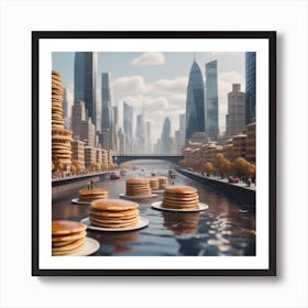 Pancakes In The City 1 Art Print