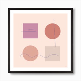 Shapes X Art Print