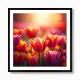 Didier's tulips (Tulipa gesneriana) 2 Art Print