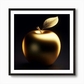 Golden Apple Art Print