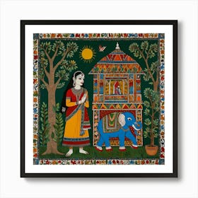 Indian princess Art Print