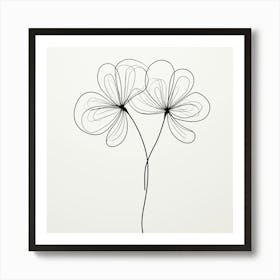 Two Flowers 1 Art Print