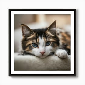 Calico Cat Art Print