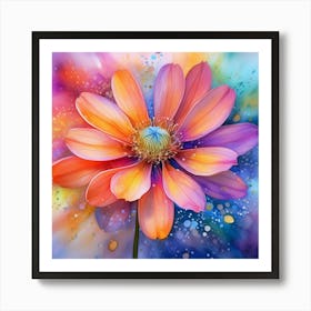 Flower Painting Art Print