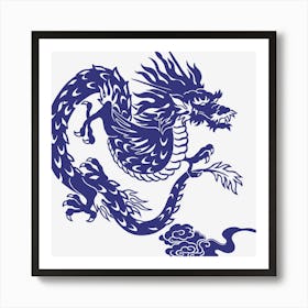 Japanese Dragon Chinese Dragon Divine Dragon Decoration Dragon Chinese Style, Art Print