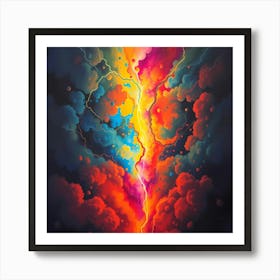 Lightning Bolts Art Print