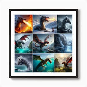 Dragons 1 Art Print