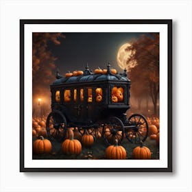 Halloween Pumpkins 3 Art Print