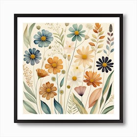 Floral Enchantment Art Print