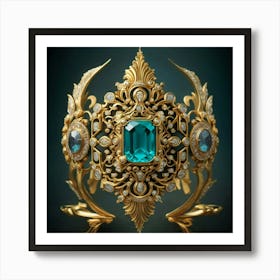 Emerald Cuff Art Print