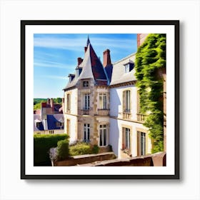 Modern City History Hotel Window Attic View Architecture Historical Building Tile Past Re (7) Art Print